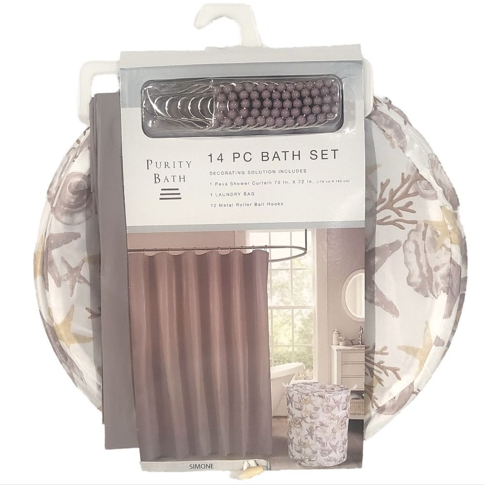 Purity Bath Simone 14 Piece Bath Set Beach Theme